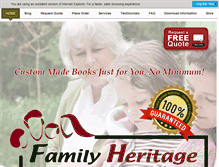 Tablet Screenshot of familyheritagepublishers.com